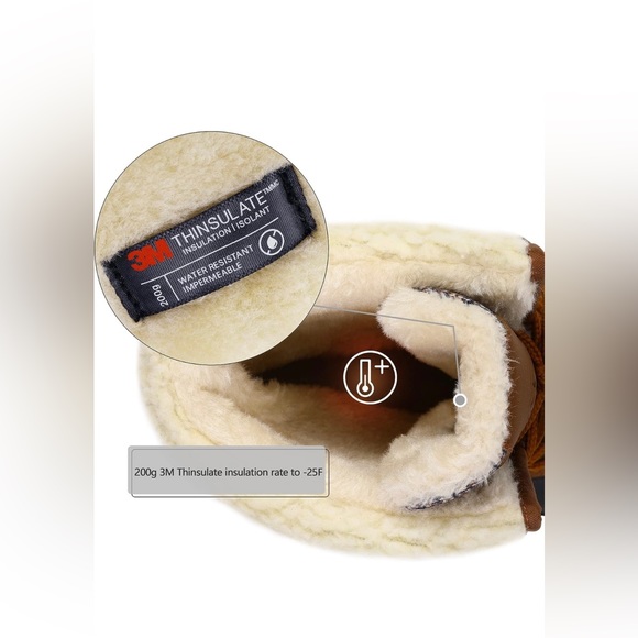 NWT  Women's Waterproof Snow Boots Insulated Warm Size 7 - Picture 7 of 7